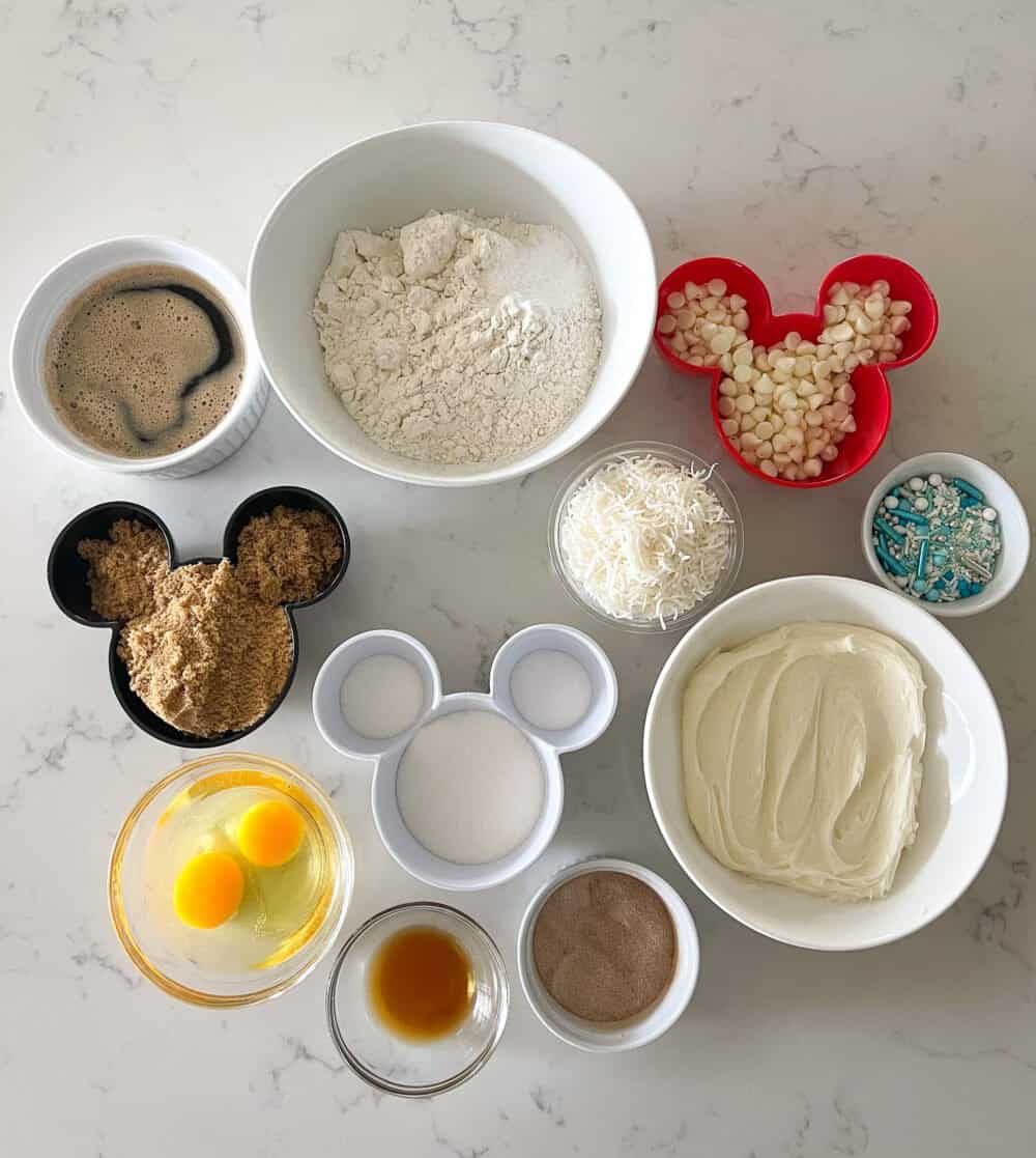 ingredients for snowball cookies