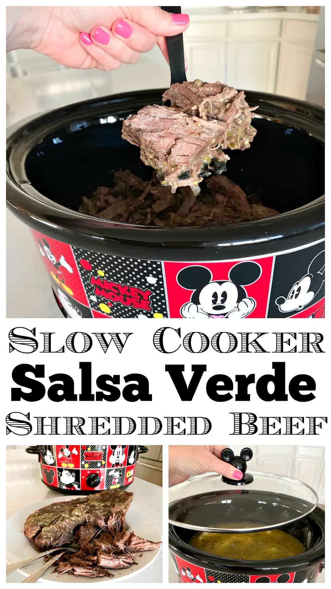 photo collage shredded beef recipe