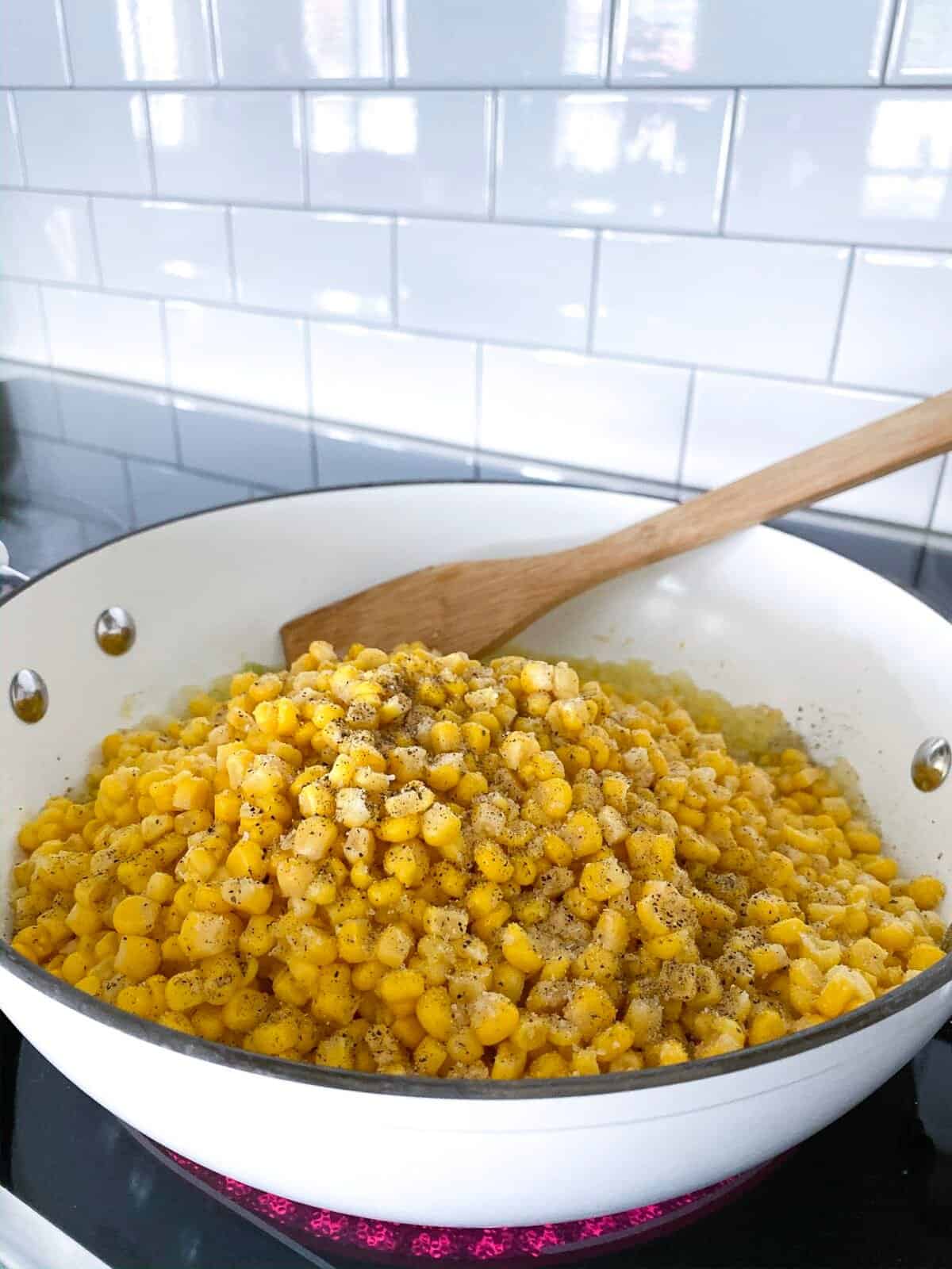 seasoning added to creamed corn