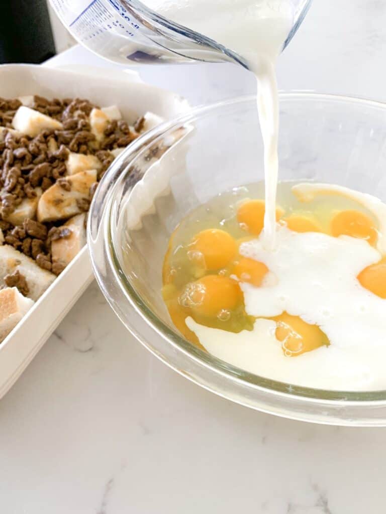 Italian Sausage Breakfast Casserole Overnight Casserole!