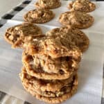 flourless peanut butter cookies stacked