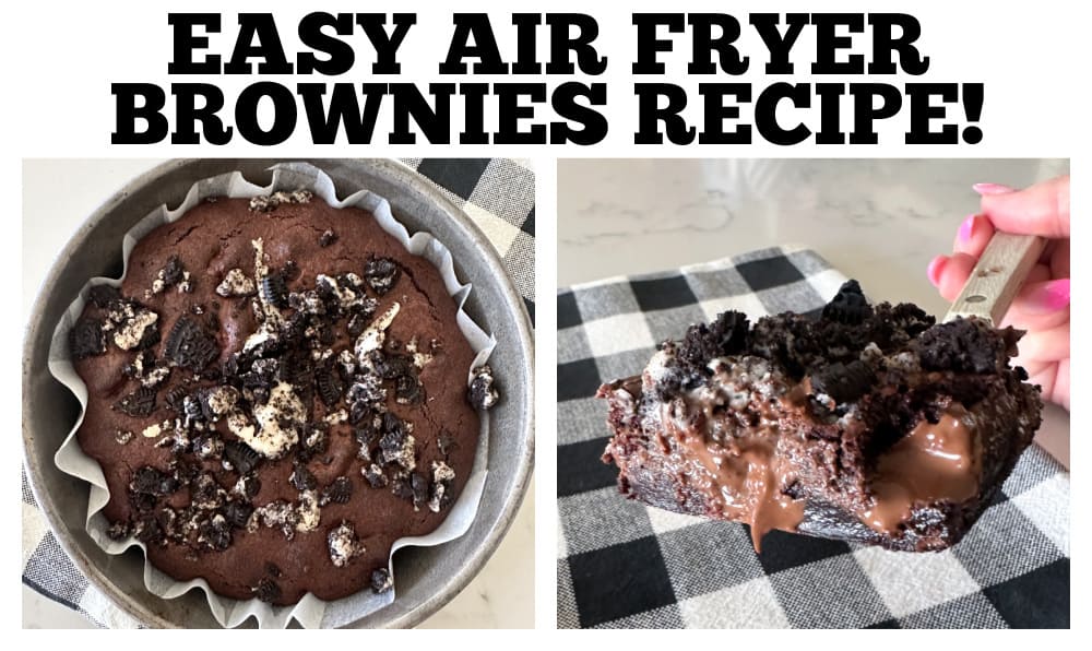 Easy Air Fryer Brownies - Picky Palate - Perfect Gooey Brownies!